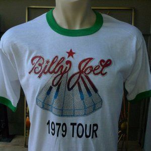 1979 Billy Joel Glitter Single Stitch Shirt (C) Licensed Roach '77 * Mens L (45)